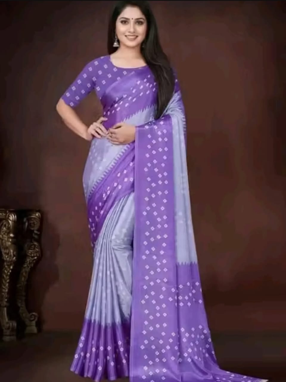 SILK PRINTED SOFT CHIFFON SAREE