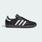 Samba Mens Leather Lace Up Sneakers Shoes Casual - Royal Black variant