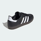 Samba Mens Leather Lace Up Sneakers Shoes Casual - Royal Black variant